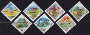 Mongolia - 1983 - Scott #1280-1286 - MNH - The Foal and the Hare Folktale