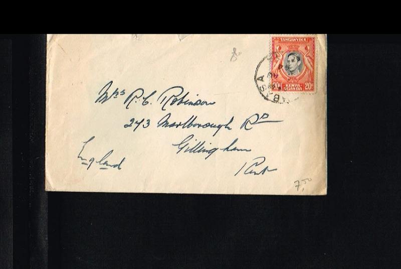 1942 - Kenya - Uganda - Tanganyika Cover - From Mombasa to Gillingham [B06_027]