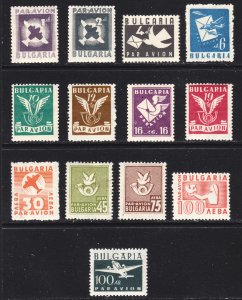 Bulgaria Scott C41-53 complete set F to VF mint H.  FREE...