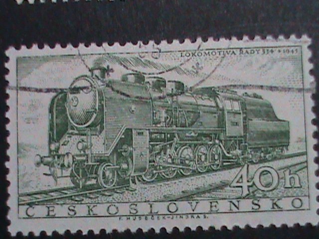 CZECHOSLOVAKIA STAMP  WORLD FAMOUS TRAINS  CTO  STAMPS SET VERY FINE