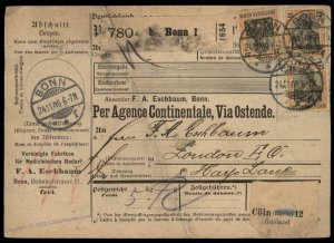 Germany 1909 DR Germania Wmk Cover London G95998