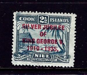 Niue 68 MH 1935 KGV Silver Jubilee