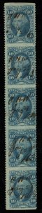U.S. - R36b - Strip of 5 - Used