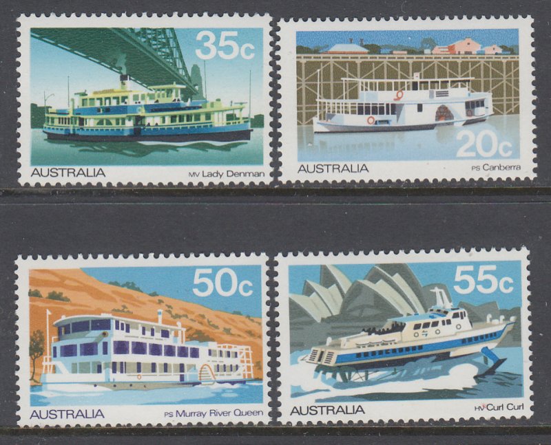 Australia 696-699 River Boats MNH VF