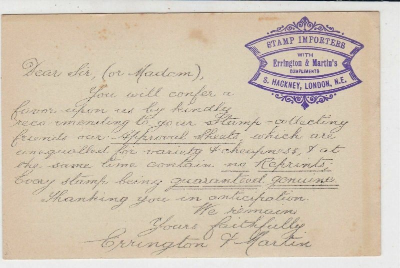 India 1898 Historical Illustration Importer Cancel Stamp Card Rf 35177