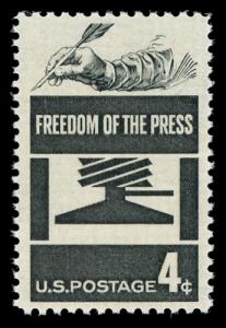 1119  4c   Freedom of Press  - Mint NH OG VF