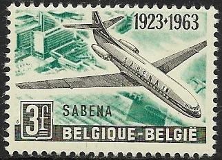 Belgium # 597 - SABENA - Caravelle - Unused HR