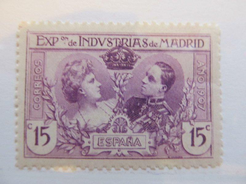 Spanien Espagne Spain 1907 15c Madrid Industrial Exposition fine MNH** A5P3F250