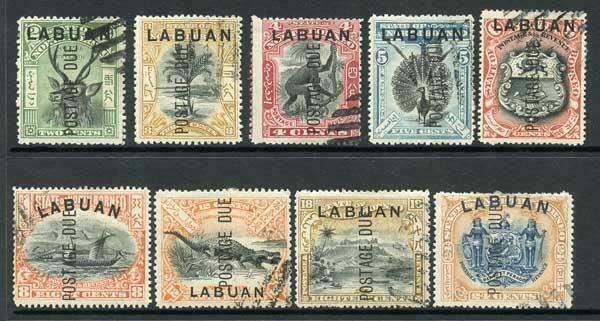 Labuan SGD1/9 set Cancelled to Order Cat 14 pounds