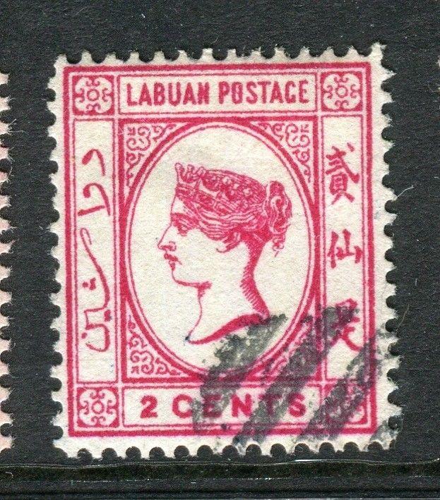 LABUAN; 1892-93 classic early issue fine used 2c. value