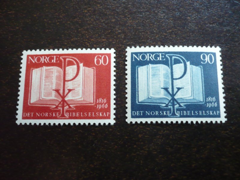 Stamps - Norway - Scott# 490-491 - Mint Never Hinged Set of 2 Stamps