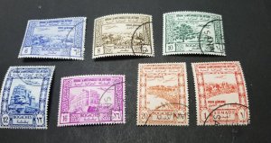 YEMEN Scott C3-C9 Used Stamp Lot T2995