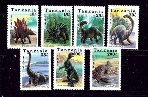 Tanzania 759-65 MNH 1991 Prehistoric Animals