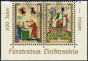 Liechtenstein - 1970 - Scott #471b,c - used - Medieval Music