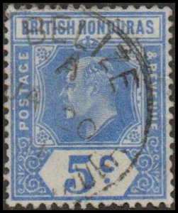 British Honduras 73 - Used - 5c Edward VII (1909)
