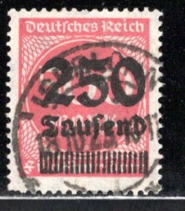 Germany Reich Scott # 259, used, exp h/s