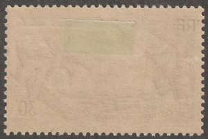 Dahomey,  stamp, Scott#102,  mint, hinged,  30c, Paris, 1937