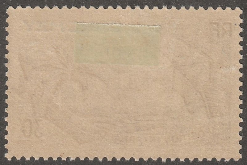 Dahomey,  stamp, Scott#102,  mint, hinged,  30c, Paris, 1937