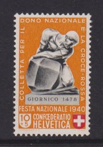 Switzerland #B101 MH 1940 National fete day  10c