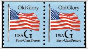 SC#2888 (25¢) G Rate Coil Pair (1994) MNH