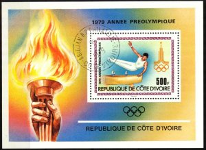 Ivory Coast 1979 Olympics Games Moscow 1980 S/S Used / CTO