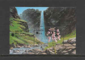 LESOTHO -  CLEARANCE SALE!#764 ORCHID  S/S MNH