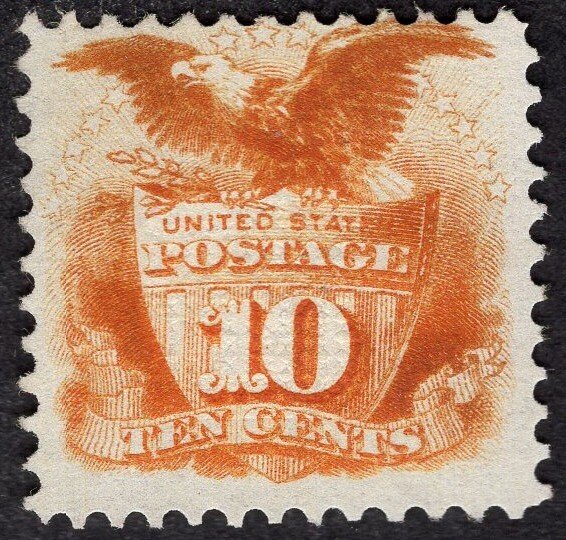 US #116. Fine, Unused, no gum. Gorgeous rich shade. Flawless. With 1986 PF cert.