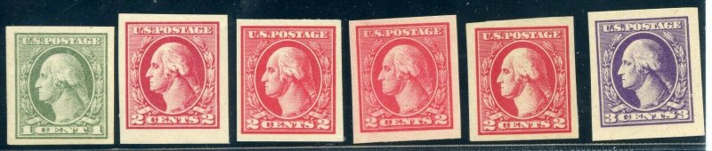 #531-535 (Less #534b) Mint-XF-OG-NH - #534A Hinged (GARY 9/20)