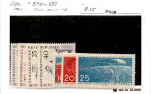 Germany - DDR, Postage Stamp, #545-551 Mint LH, 1961 Fishing (AF)