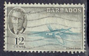 Barbados, Scott #222; 12c King George VI, Used