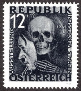 1946, Austria 12+12Gr, MNH, Mi VII, Reprint