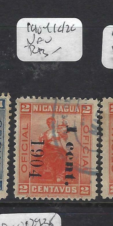 NICARAGUA (P2505B)  OFFICIAL 1904   1C/2C   VFU