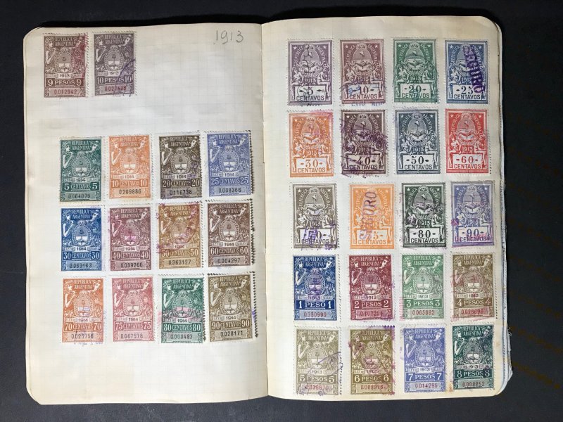 Argentina Revenue Stamps Mint/Used 1891-1932 (1600 Stamps)