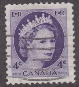 Canada 340 Queen Elizabeth II, Wilding Portrait 1954