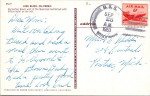 9.25.1953 - Postcard - USS Wisconsin - F41102