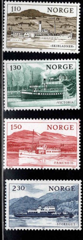 Norway Scott 786-789 MH*  ship  set