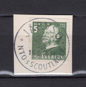 INTERNATIONAL SCOUT MOVEMENT 1951 JÄRVSÖ MEETING SWEDEN SUPERB SPECIAL CANCEL 40