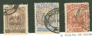 Peru #131-133 Used