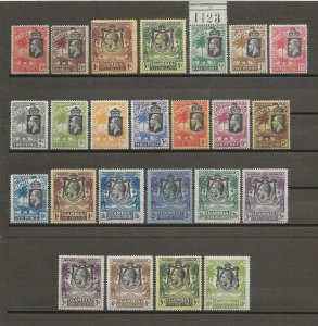 GAMBIA 1922/29 SG 118/21, 122/42 + Shades Mint Cat £720