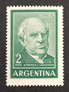 Argentina 1962 Sc#742 DOMINGO FAUSTINO SARMIENTO Single MNH