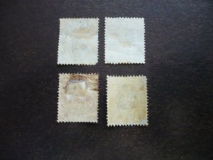 Stamps - Ceylon - Scott# 227-229, 237 - Used Partial Set of 4 Stamps