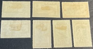 GREECE # C8-C14-MINT/HINGED---COMPLETE SET---AIR-MAIL---1933