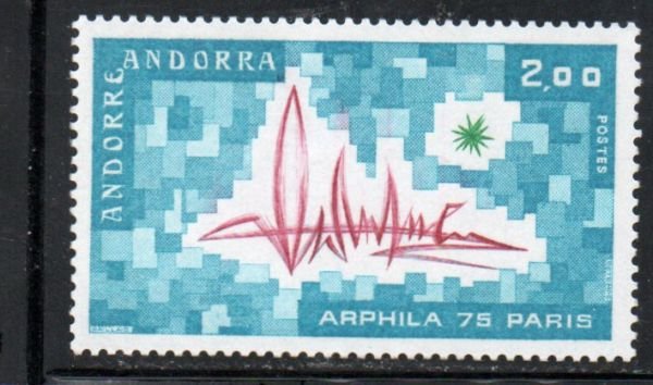 Andorra (Fr) Sc 241 1975 ARPHILA 75 stamp  mint NH