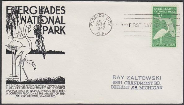 USA 1947 Everglades - C Stephen Anderson FDC ...............................M471