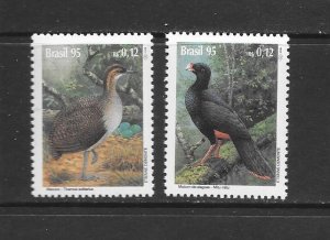 BIRDS - BRAZIL #2535-6 MNH