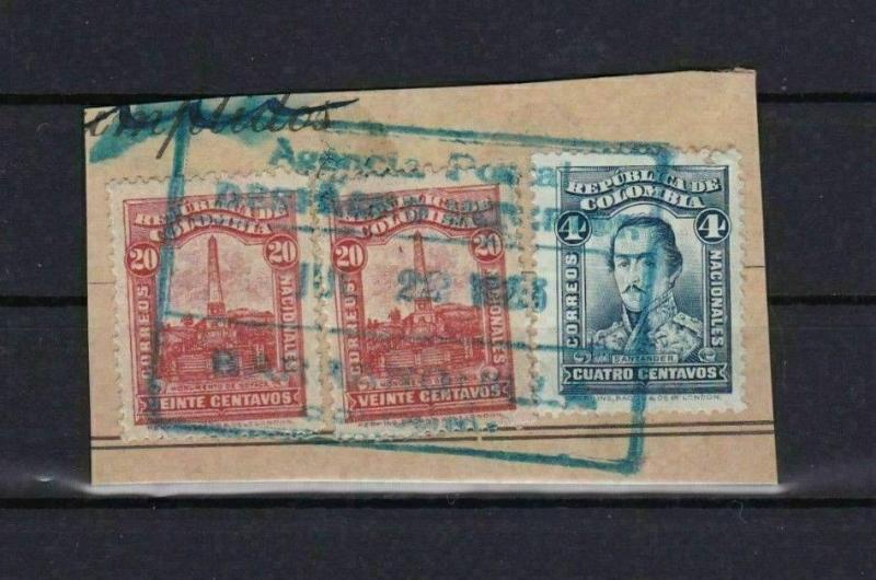 COLOMBIA STAMPS ON PIECE  REF 5369