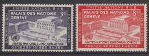 United Nations Scott# 27-28 1954 MNH