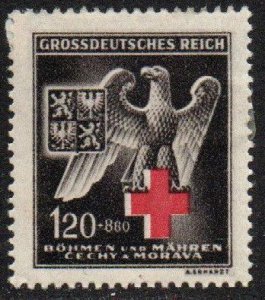 Czechoslovakia - Bohemia and Moravia Sc #B21 Mint Hinged