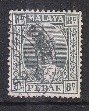 Malaya Perak 1938 Sc 89 8c gray Used