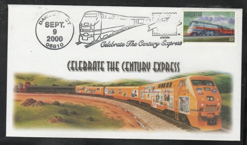SC# 3333-3337 - (33) - Celebrate the Century Express - Danbury CT - set of 5
